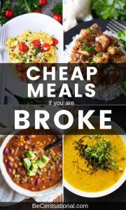 Cheap foods to buy when broke
