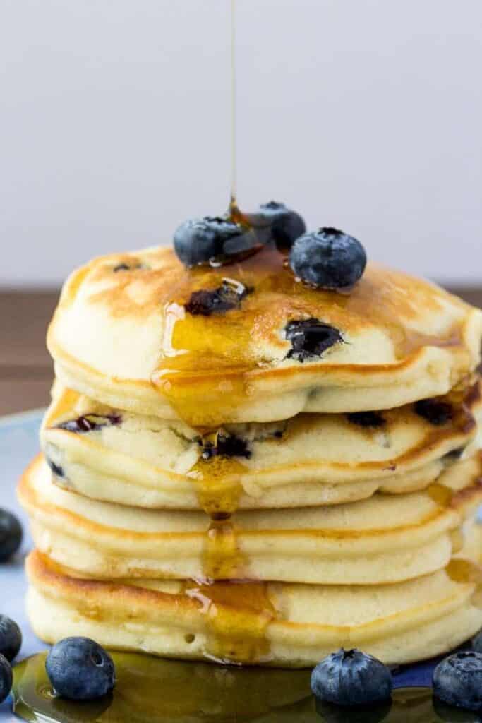 Fluffy Blueberry Pancakes
