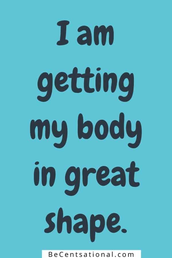 Healthy Body Affirmations, positive affirmations for weight loss
