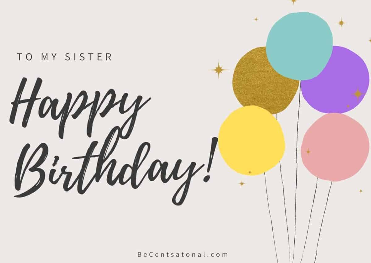 best birthday wishes to sister, Happy Birthday, Sister!