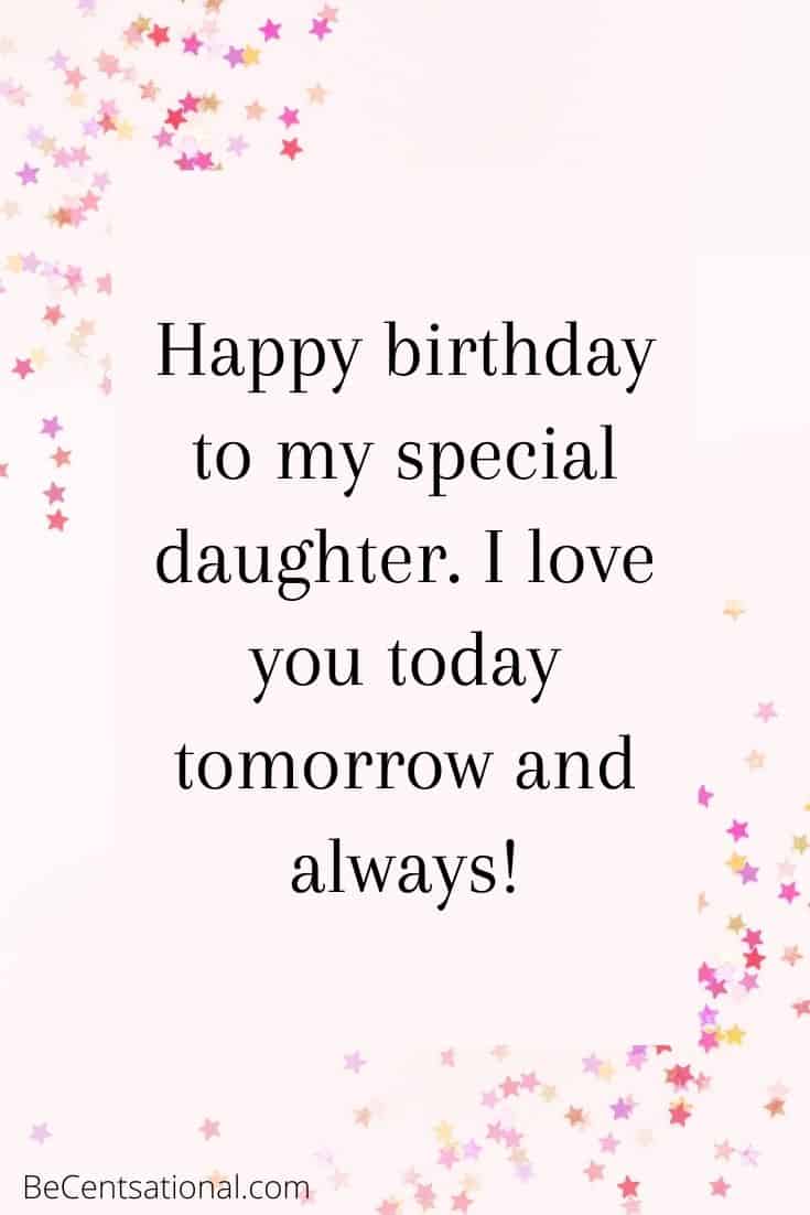 birthday message for daughter