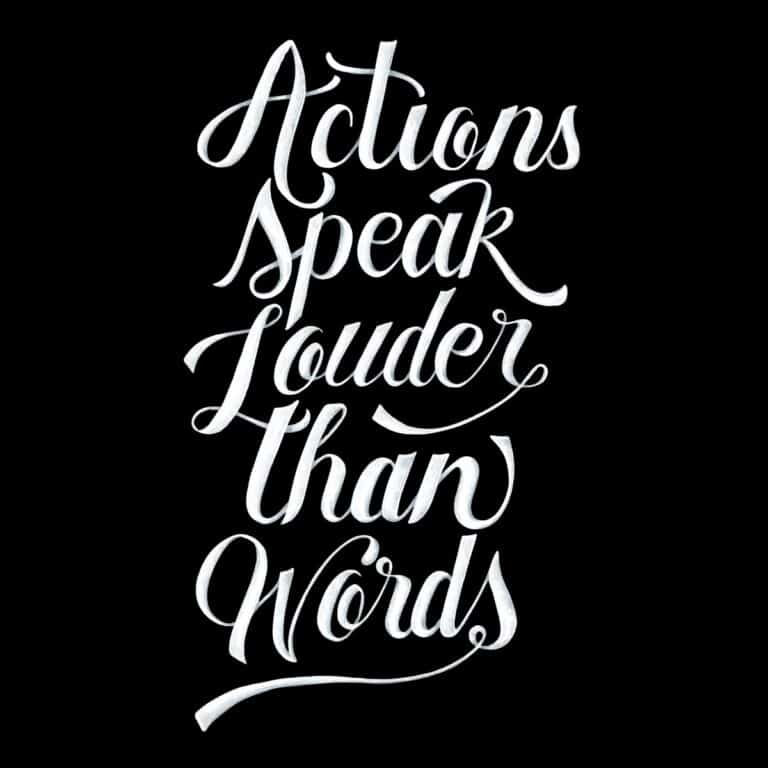 action speak louder than words quotes - post feature image