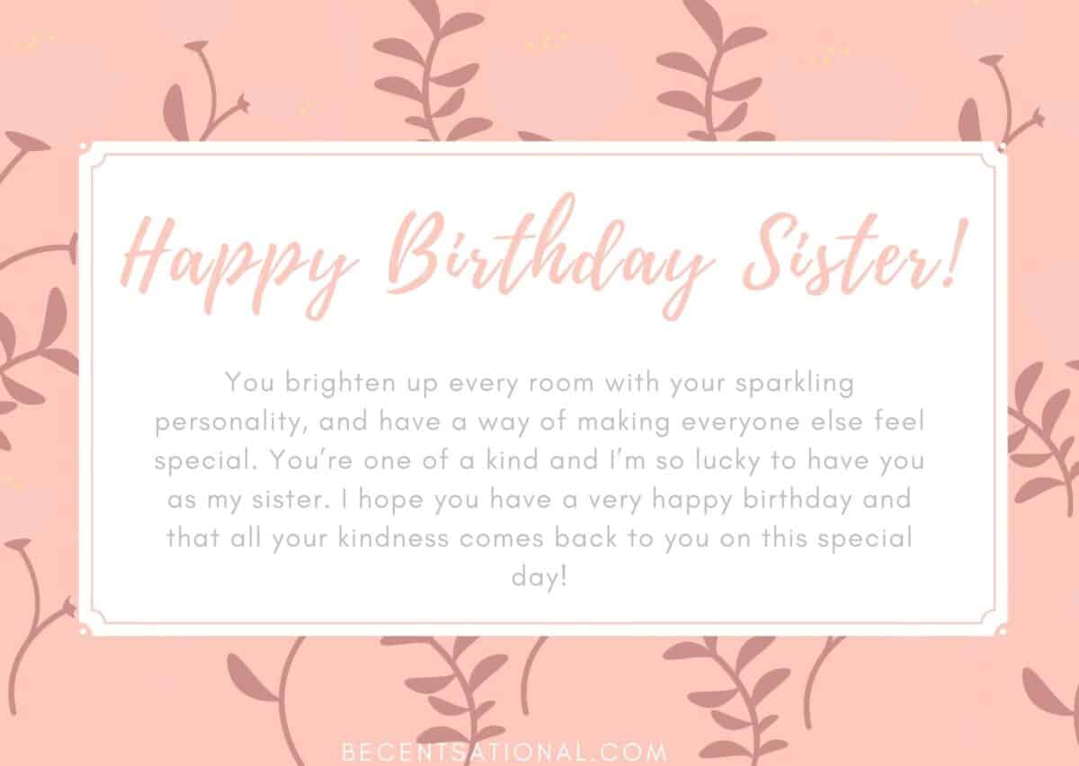 happy birthday wished sister