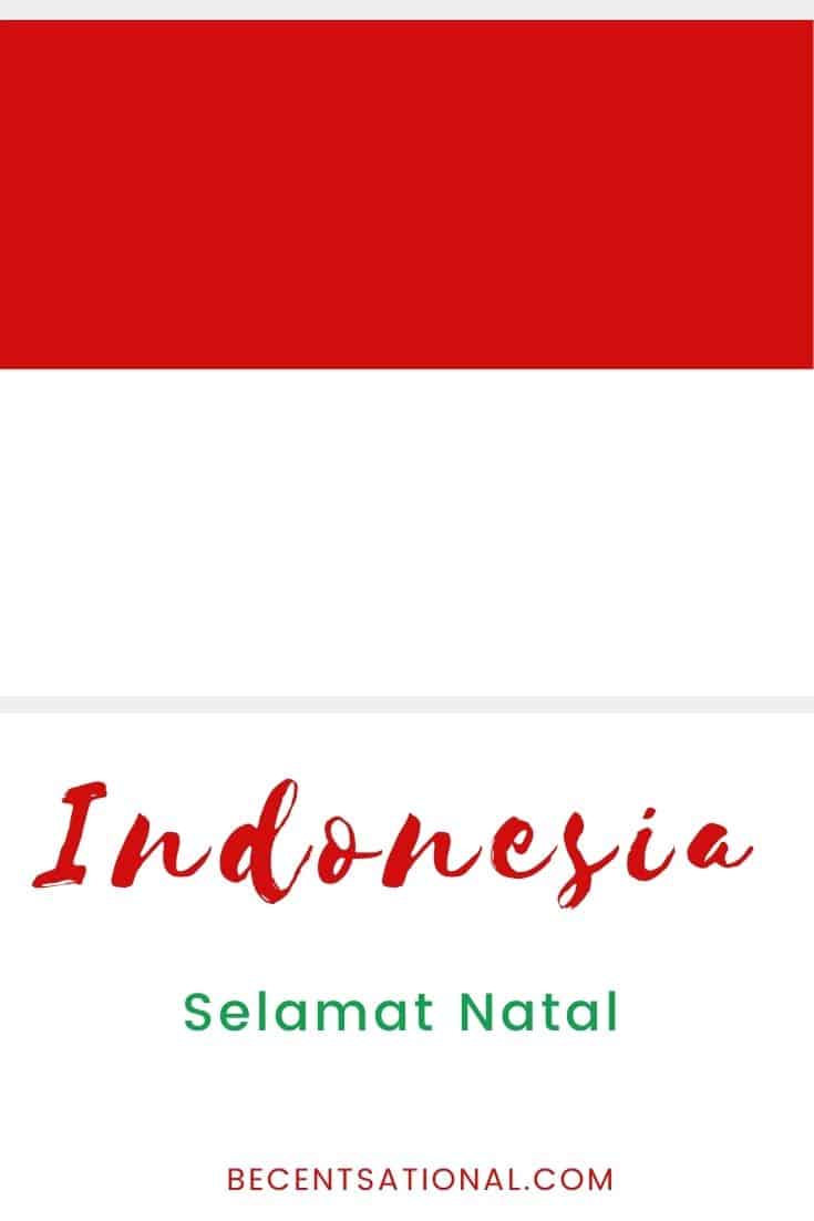 How to say Merry Christmas in Indonesian