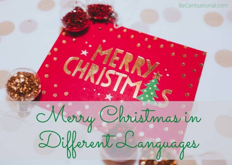 Merry Christmas in Different Languages