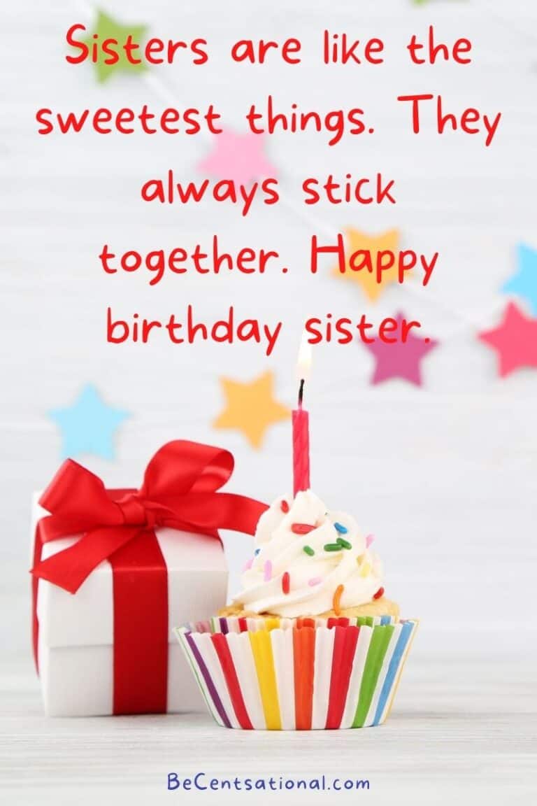 50 Happy Birthday Sister Funny Messages and Wishes - BeCentsational