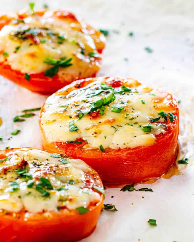stuffed red bell peppers with meat and cheese a perfect Christmas side dish