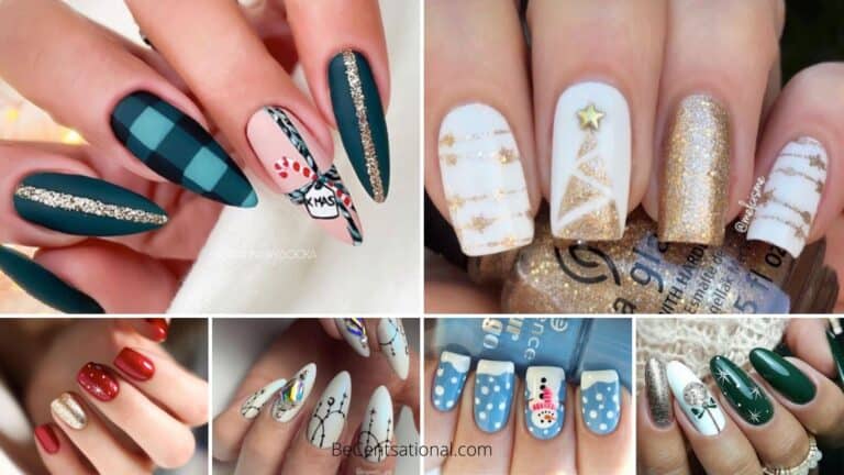 Christmas nails - Christmas nails art collages of nails