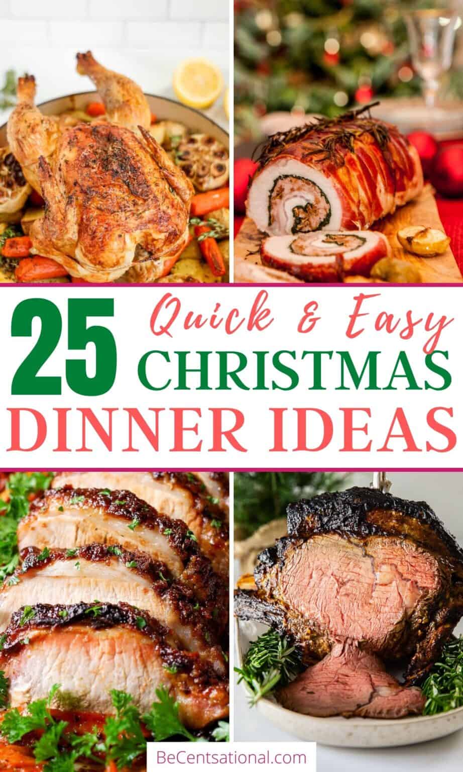 25 Easy Christmas Dinner Ideas Sure to Impress