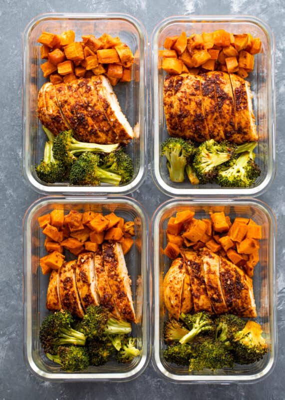 Sheet Pan Roasted Chicken, Sweet Potatoes, & Broccoli meal prep ideas