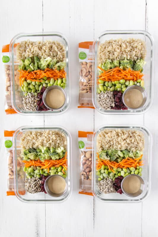 Cold Quinoa Salad-Vegan Meal prep ideas