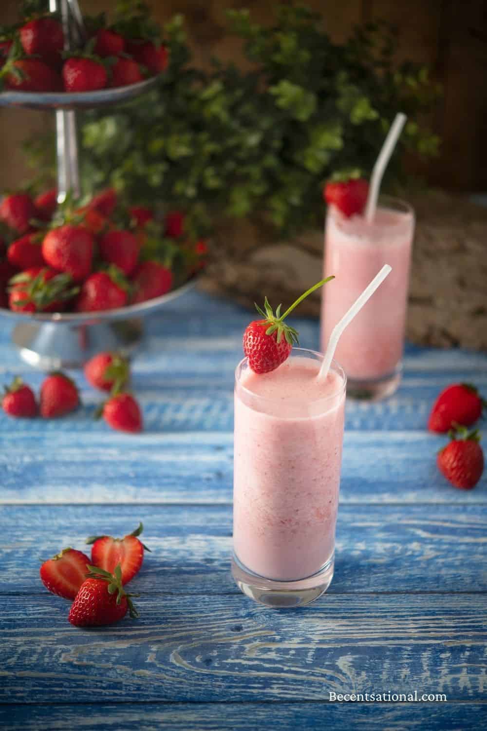 Keto Strawberry Smoothie - Be Centsational