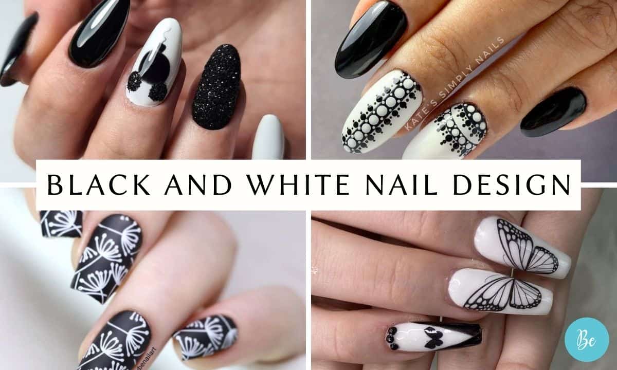 The Coolest Black And White Nail Designs To Get Now  Le Chic Street