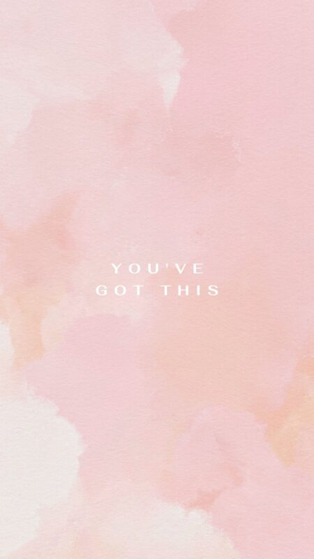 You got this on pink cloud background, Cute iphone wallpaper, cute iphone background