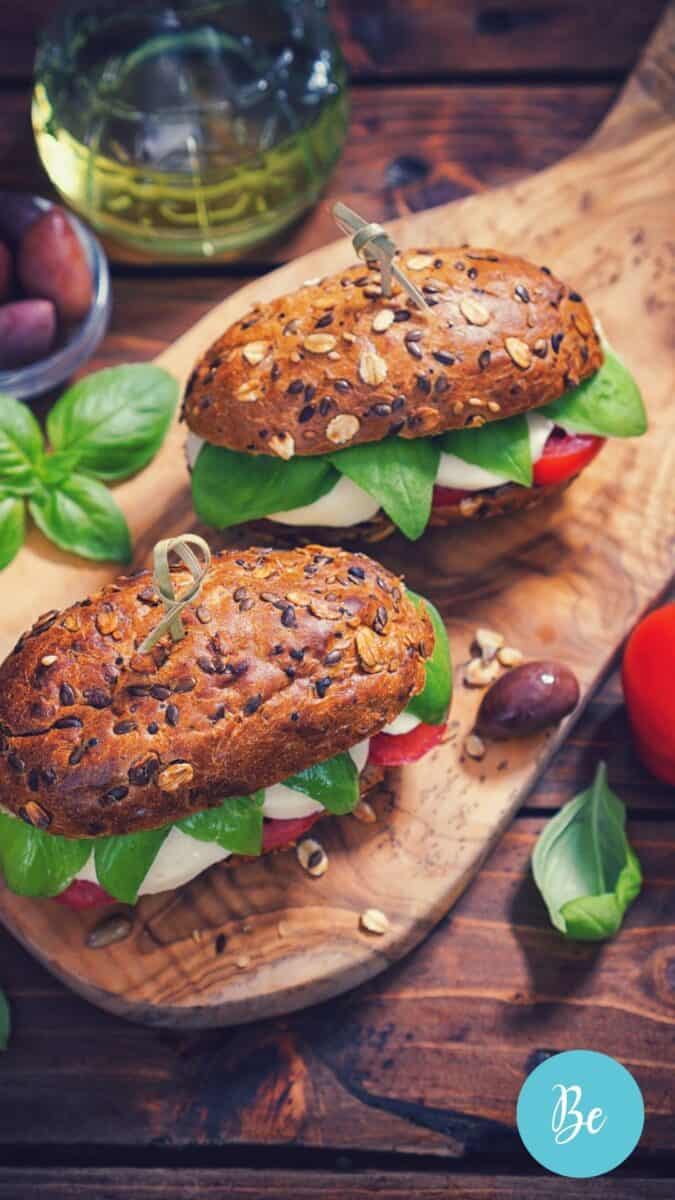 Italian caprese sandwich