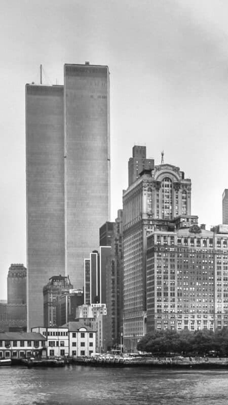 Black White NYC World trade center iPhone Wallpapers