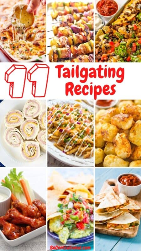 Tailgating Recipes: 11 Best Game Day Recipes. The best tailgating recipes you'll need. Game day recipes for your football party. You'll love these easy tailgate food ideas and football snacks.