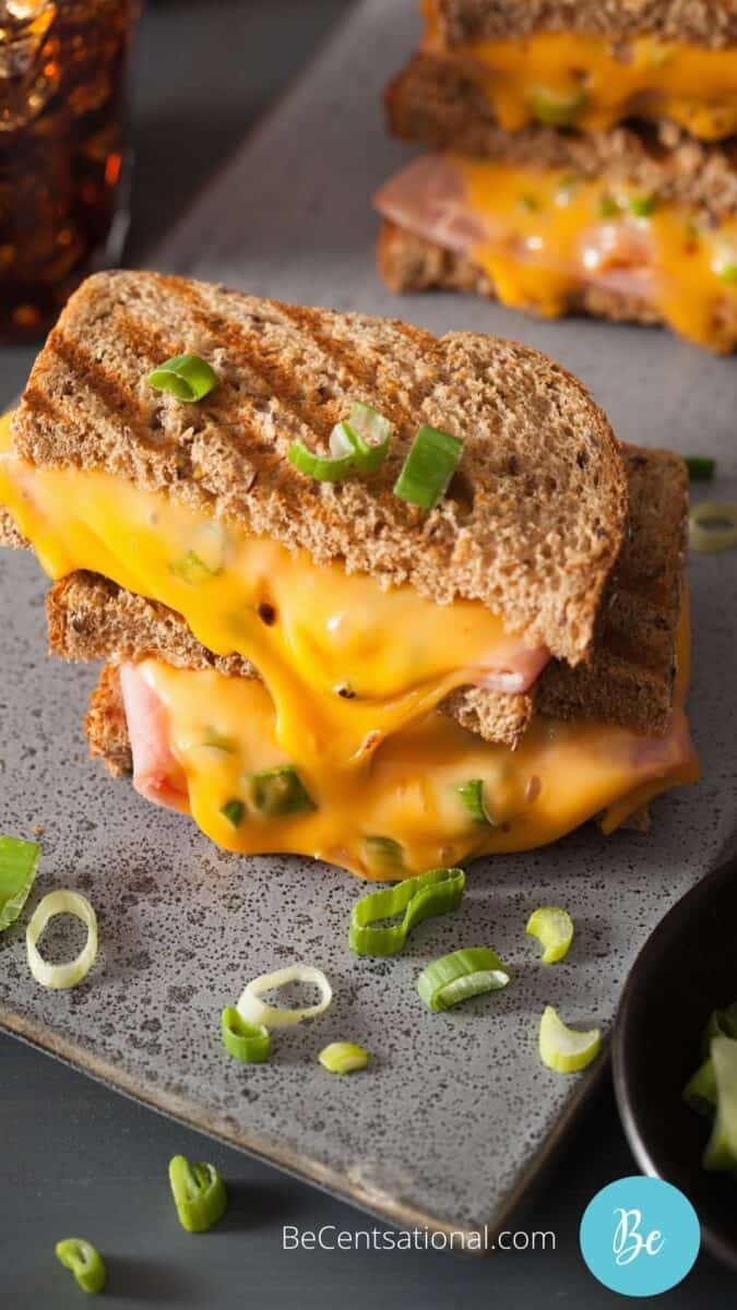 Grilled cheese with ham