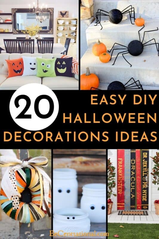 20 Easy DIY Halloween Decorations Ideas - Be Centsational