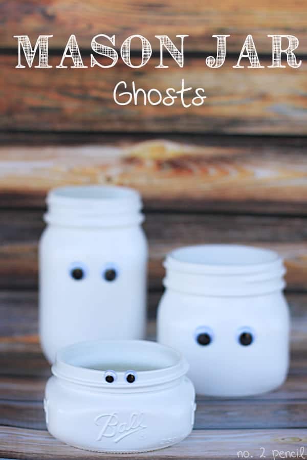 Jar ghost candle holders