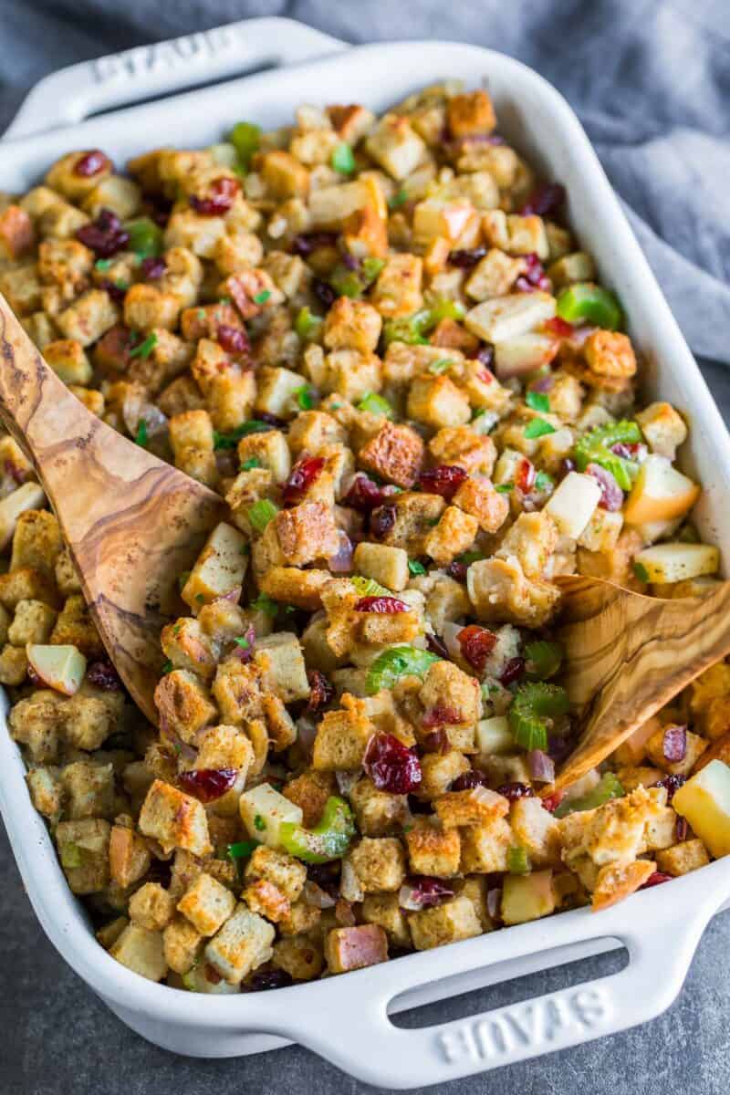 Baked Apple Cranberry Stuffing