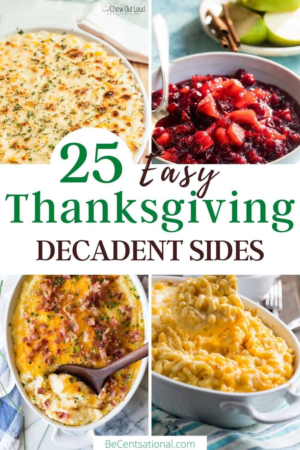 25 Easy Thanksgiving Side Dishes - Be Centsational