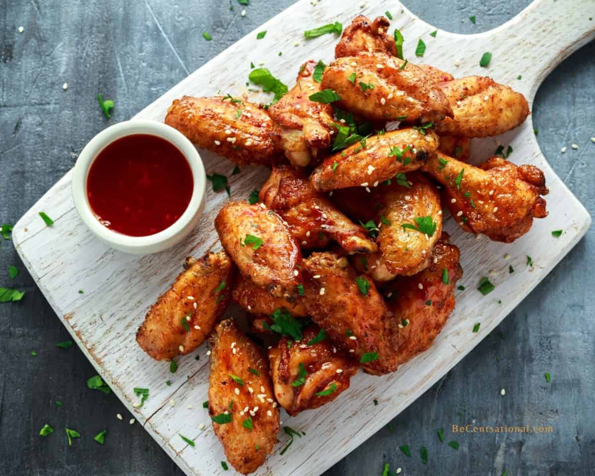 easy Thanksgiving appetizer baked chicken wings