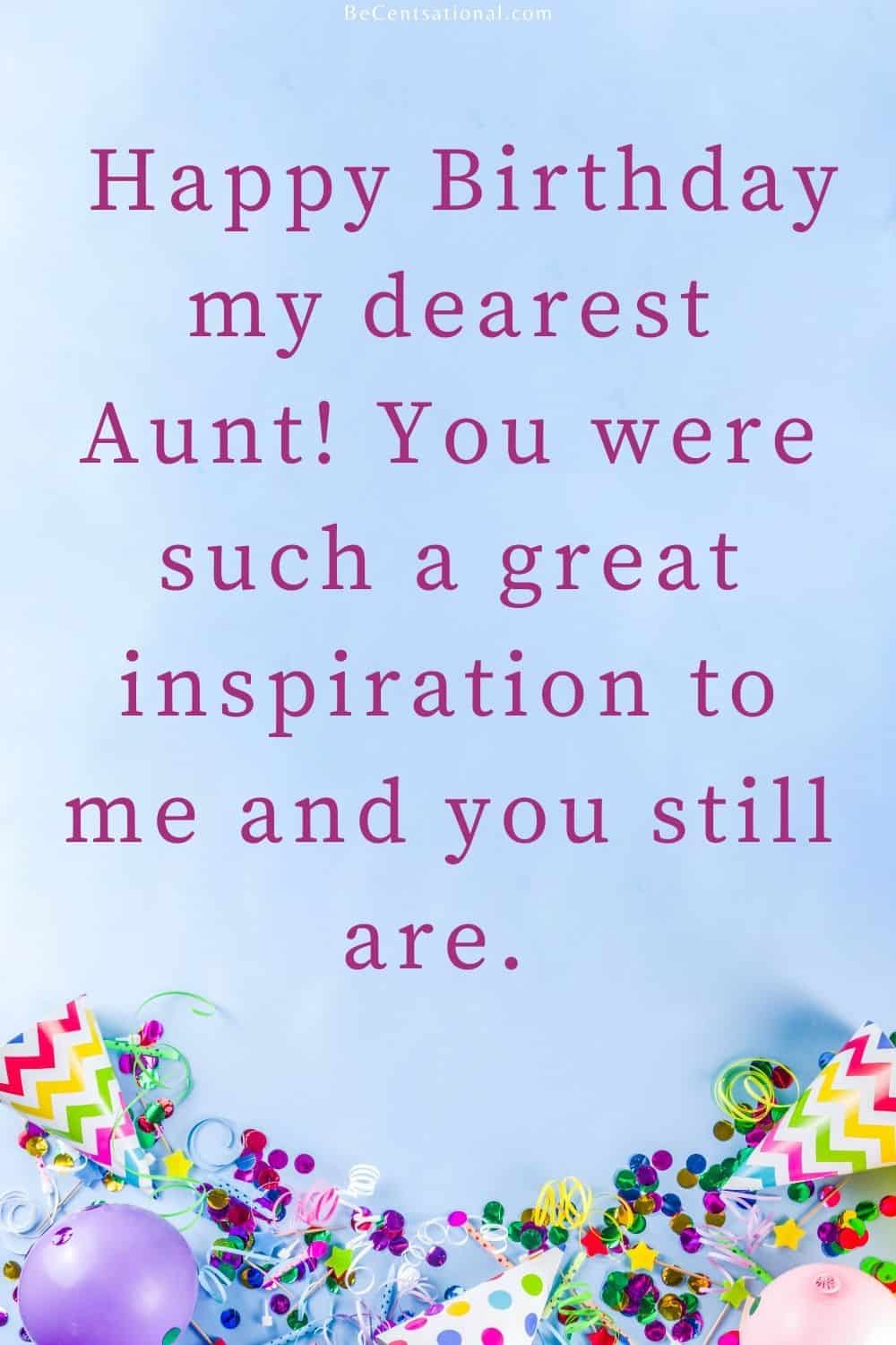 50 Heart Touching Birthday Wishes for Aunt - Be Centsational