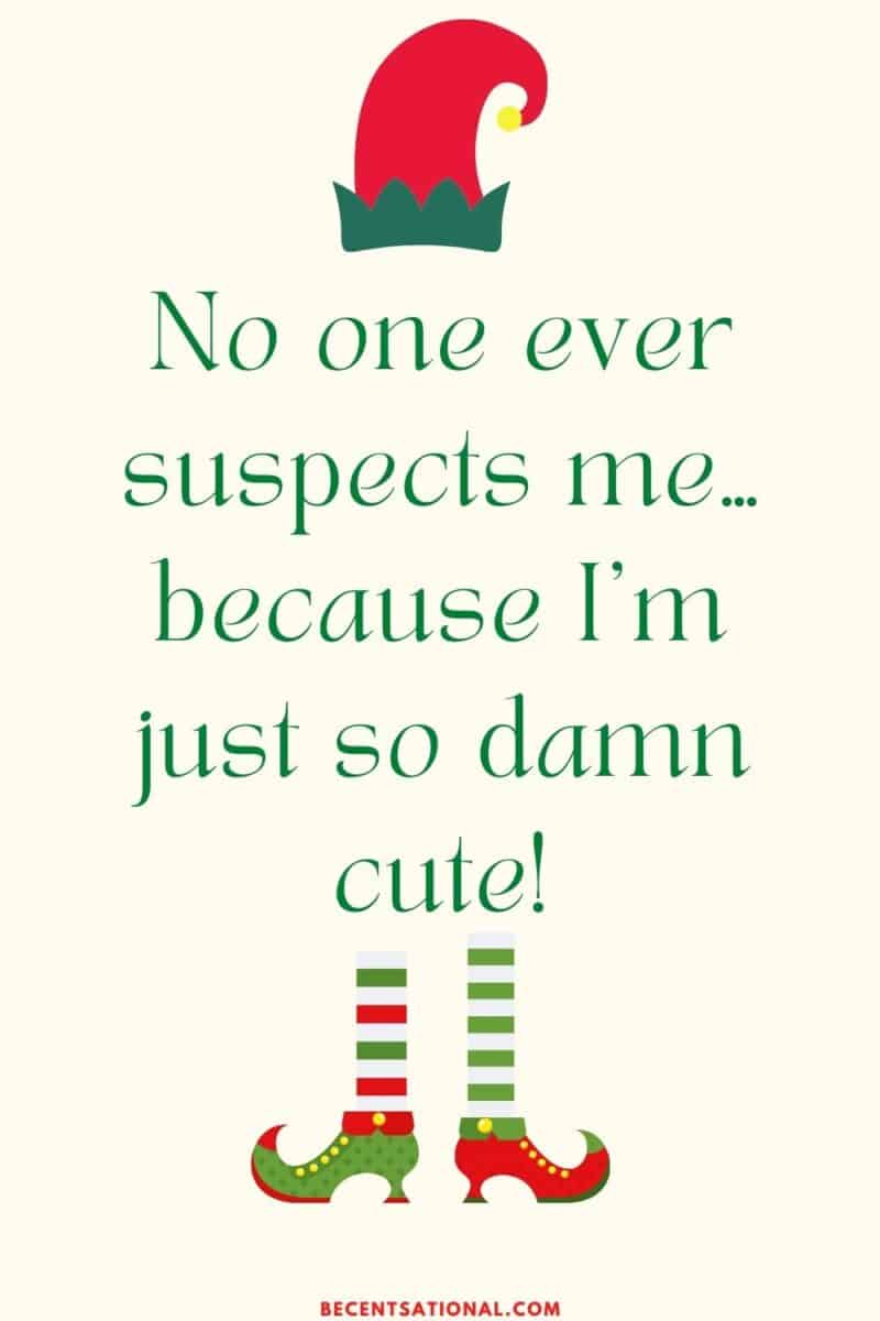 Buddy The Elf Quotes, No one ever suspects me…because I'm just so damn cute!