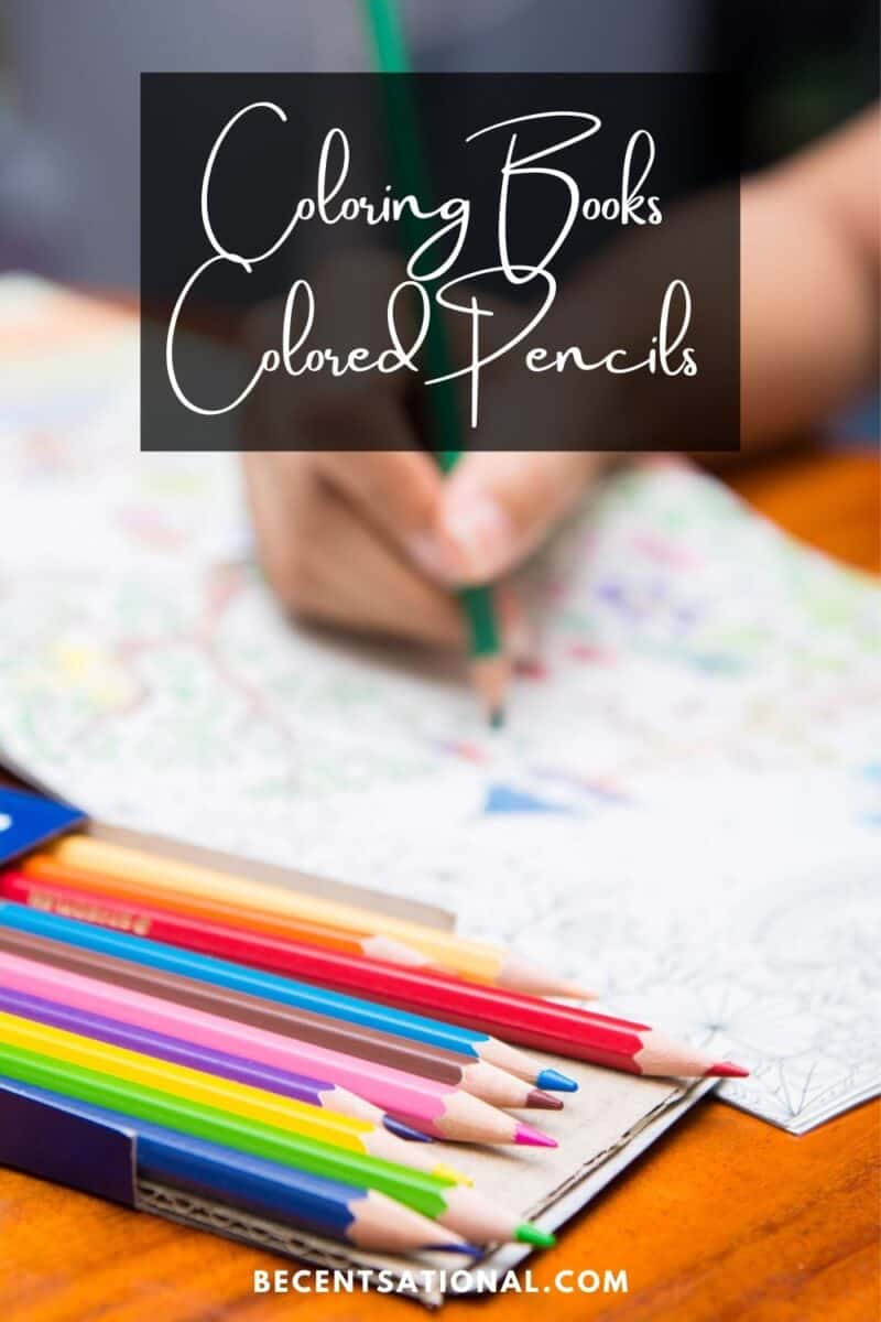 Coloring Books And Colored Pencils