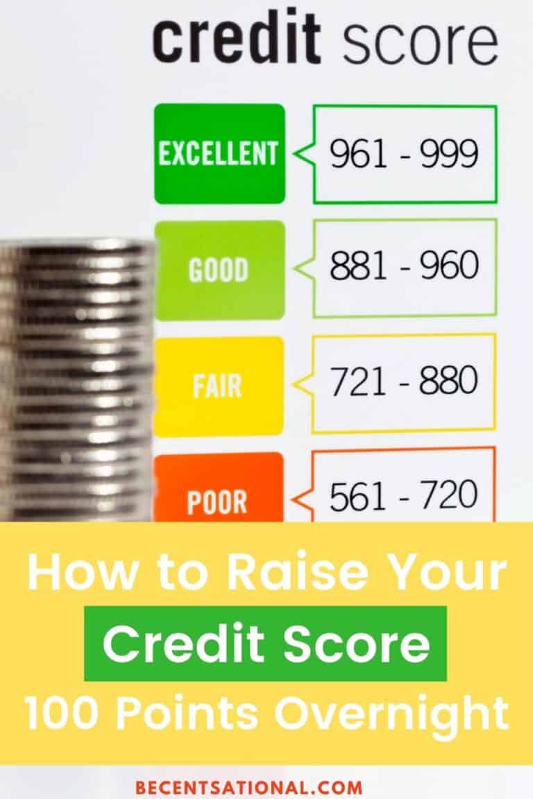 Raising Credit Score 100 Points