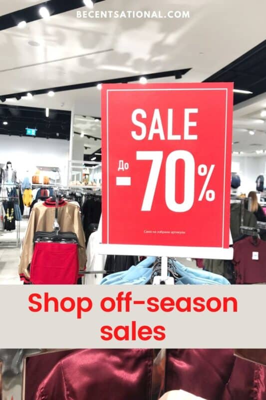 Shop off-season sales