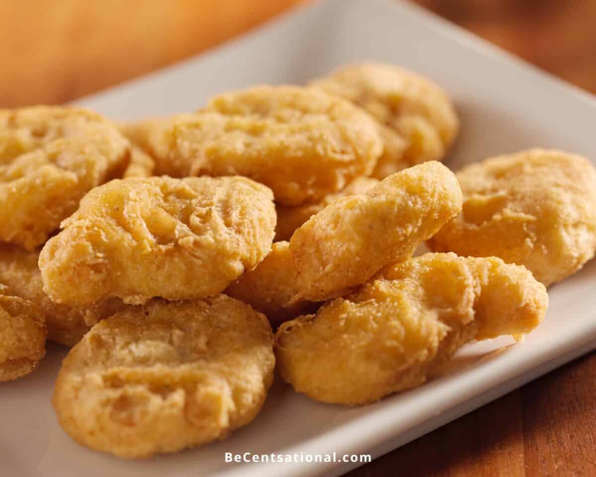 Closeup view of chicken nuggets. Can You Freeze McDonald’s Chicken Nuggets?