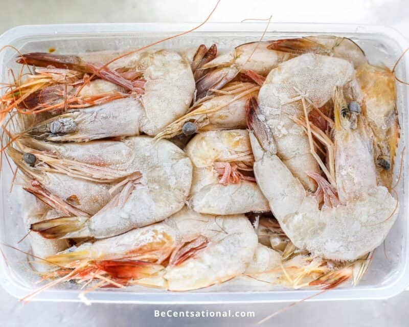 Frozen shrimp in container. Can You Refreeze Shrimp?