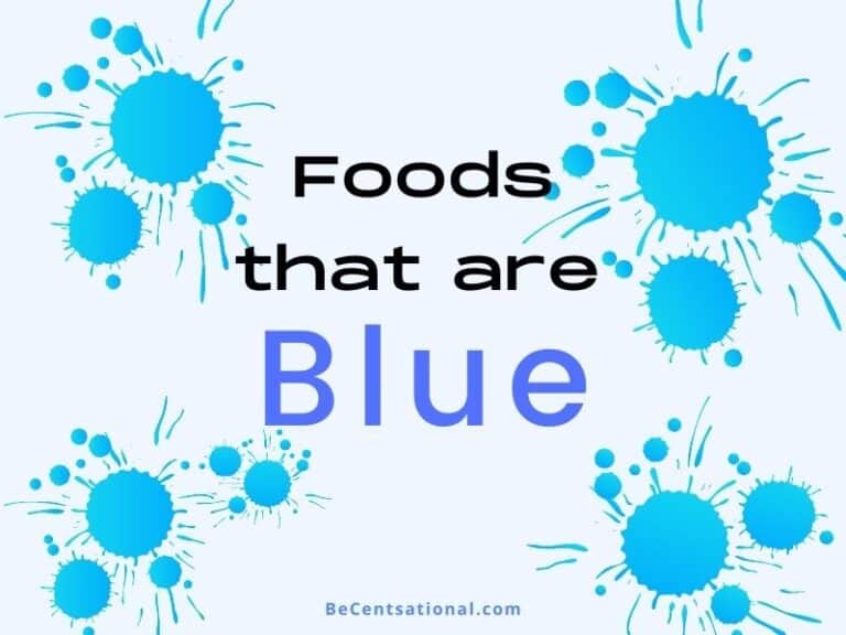 List of foods that are Blue