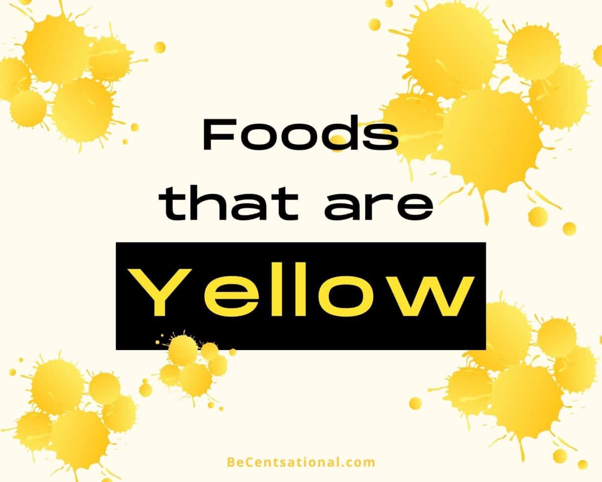 Foods That Are Yellow Cover.
