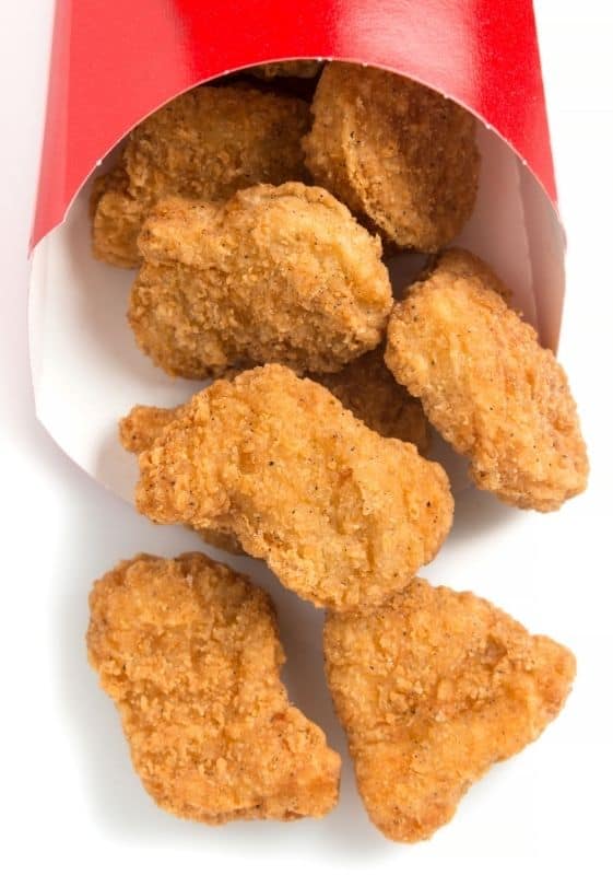 Chicken nuggets in box. Reheat McDonald’s Chicken Nuggets