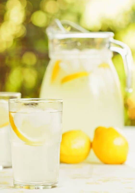 Pitcher and glass of lemonade. Does lemonade powder expire or go bad?