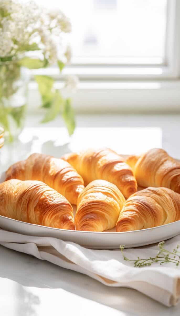 Golden-brown crescent roll croissants, with layers visible. Does Pillsbury Crescent Rolls Expire?