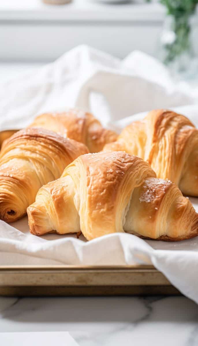 Golden-brown crescent roll croissants, with layers visible. Does Pillsbury Crescent Rolls Expire?