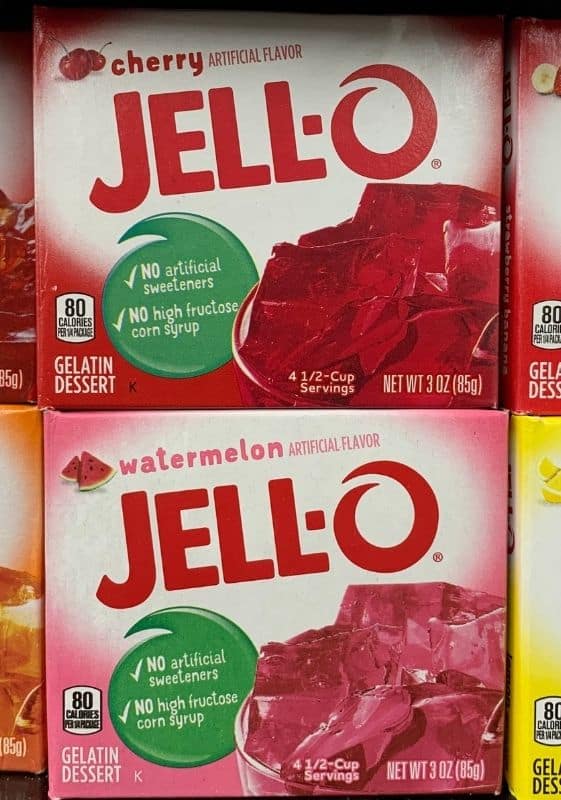Front view of two jello boxes. Does jello expire?