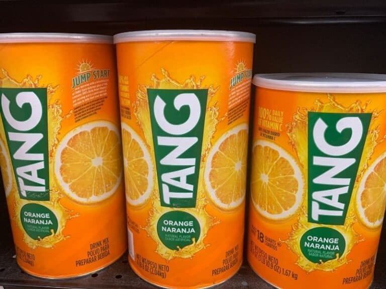 Side view of three canisters of Tang drink powder. Does Tang Powder Expire.