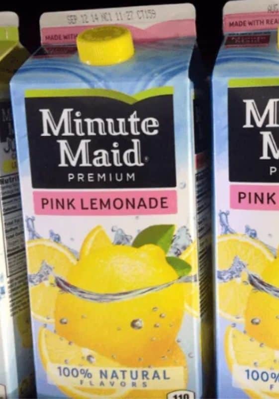 Side view of two minute mail lemonade cartons. does minute maid lemonade expire?