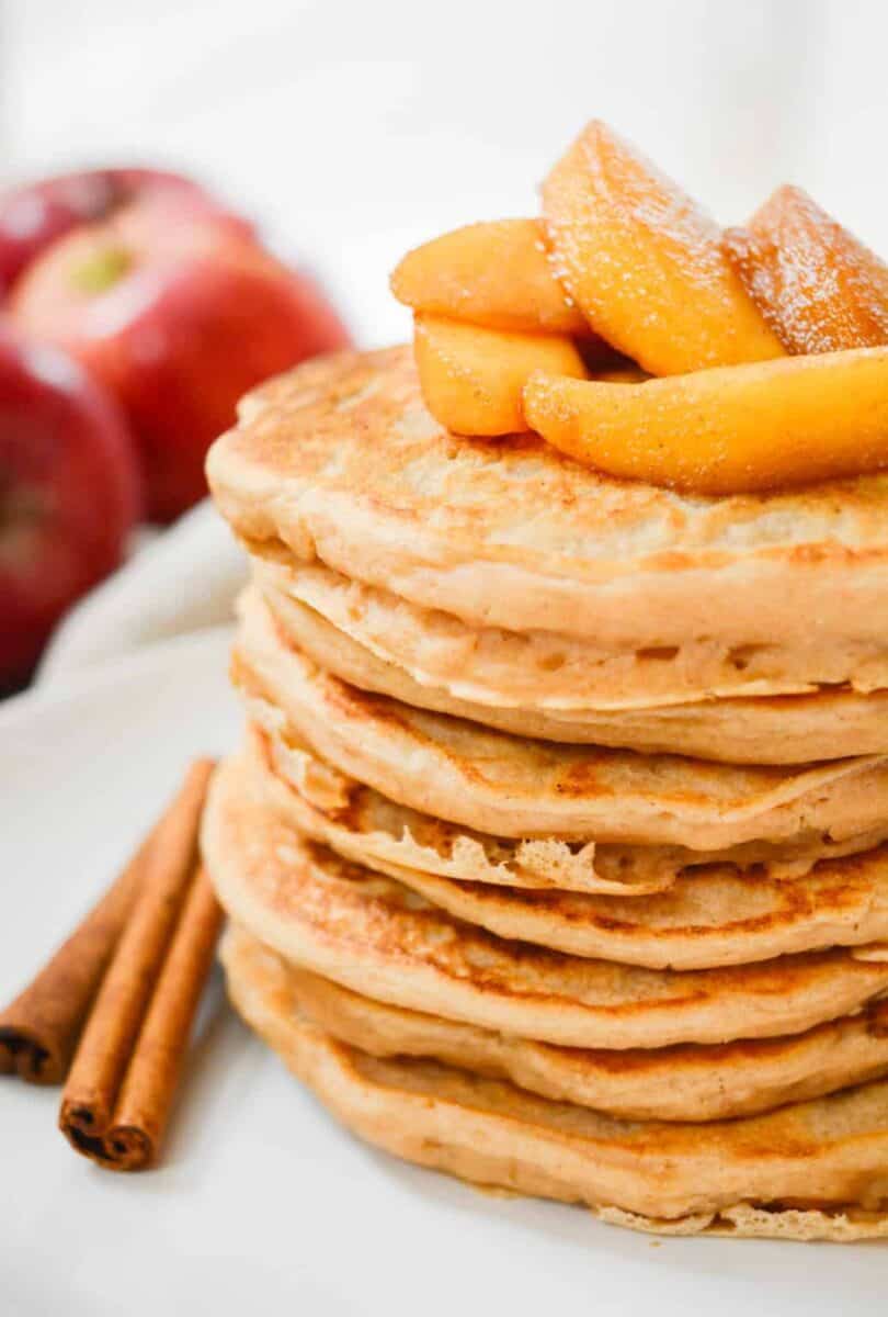 Weight Watchers Breakfast Recipes. Vegan Apple Cinnamon Pancakes.