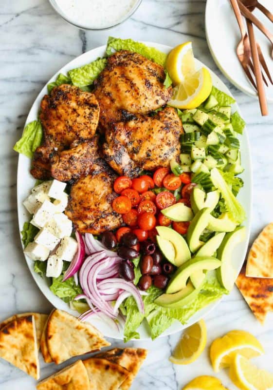 Grilled Greek Chicken Salad.