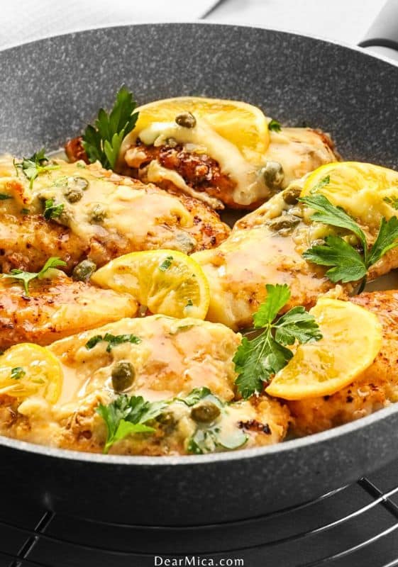 Low carb chicken piccata.