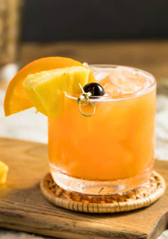 Captain Morgan drinks showcasing a rum runner cocktail.