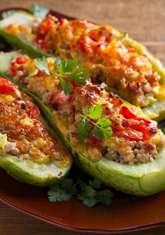 3 ground beef zucchini boats perfect for Saturday dinner ideas.