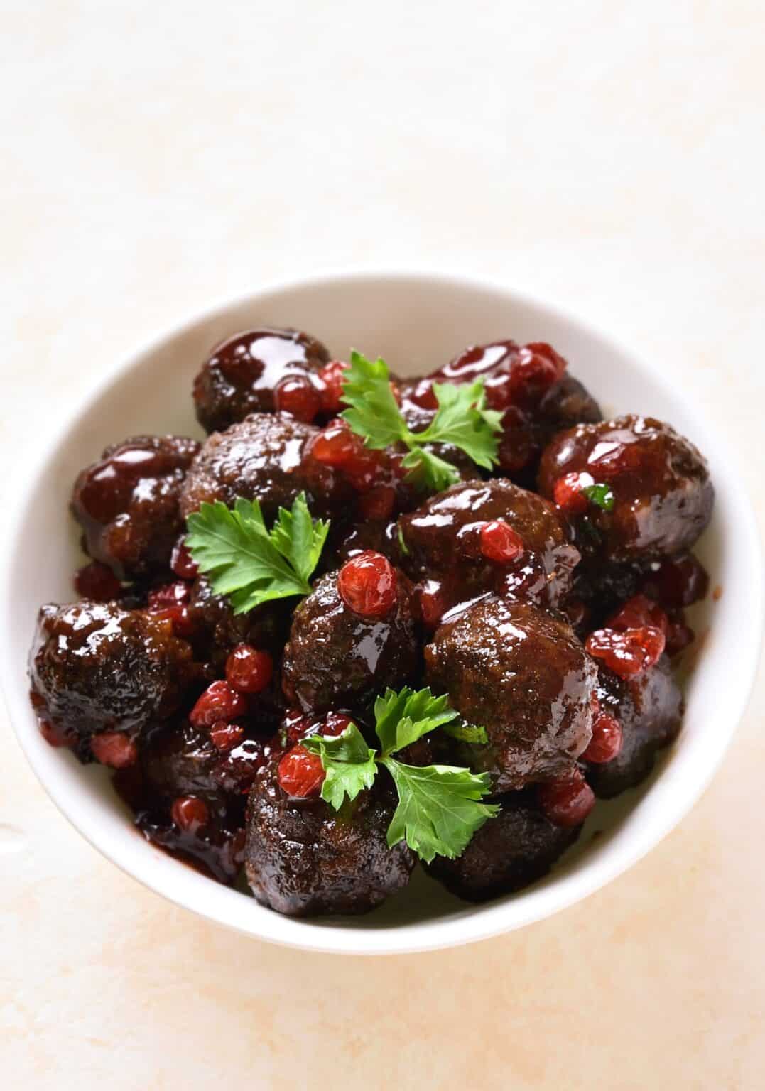 Cranberry BBQ Crockpot Meatballs: The Perfect Party Appetizer ...