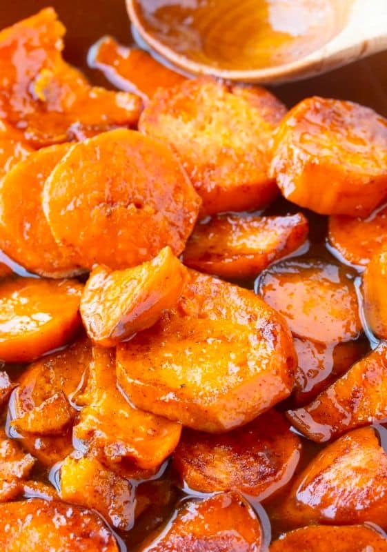 Candied sweet potatoes.